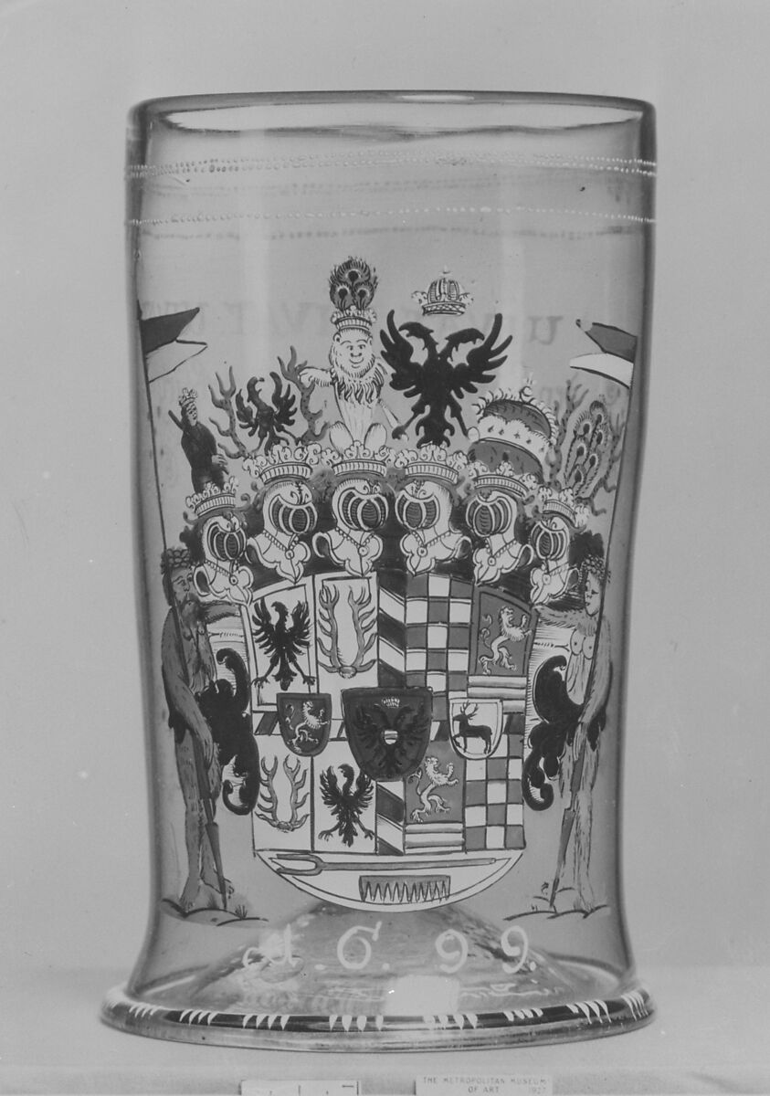 Beaker (Humpen), Glass, German, Thuringia 