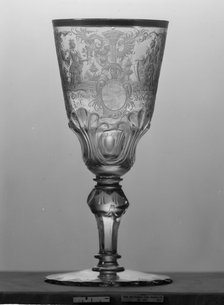 Wineglass, Glass, German, Silesia 