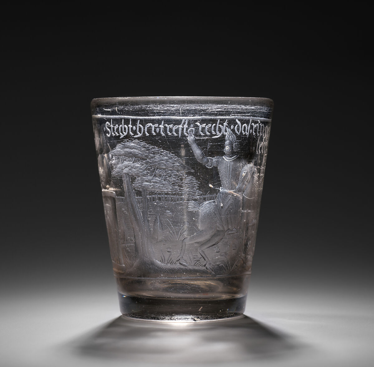 Beaker, Glass, German, probably Silesia