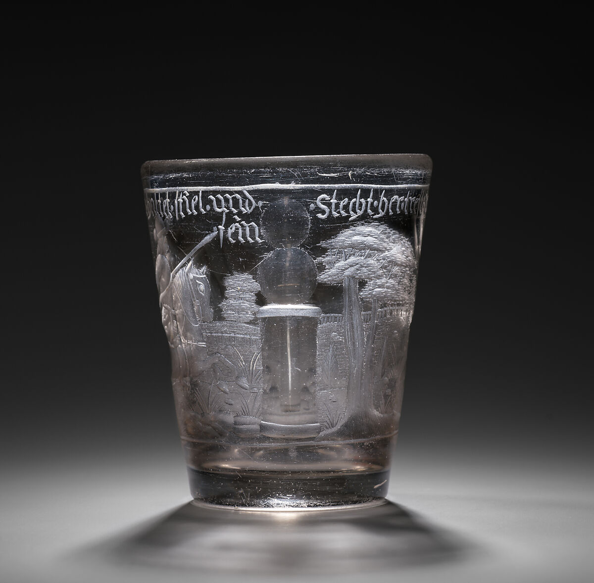 Beaker, Glass, German, probably Silesia