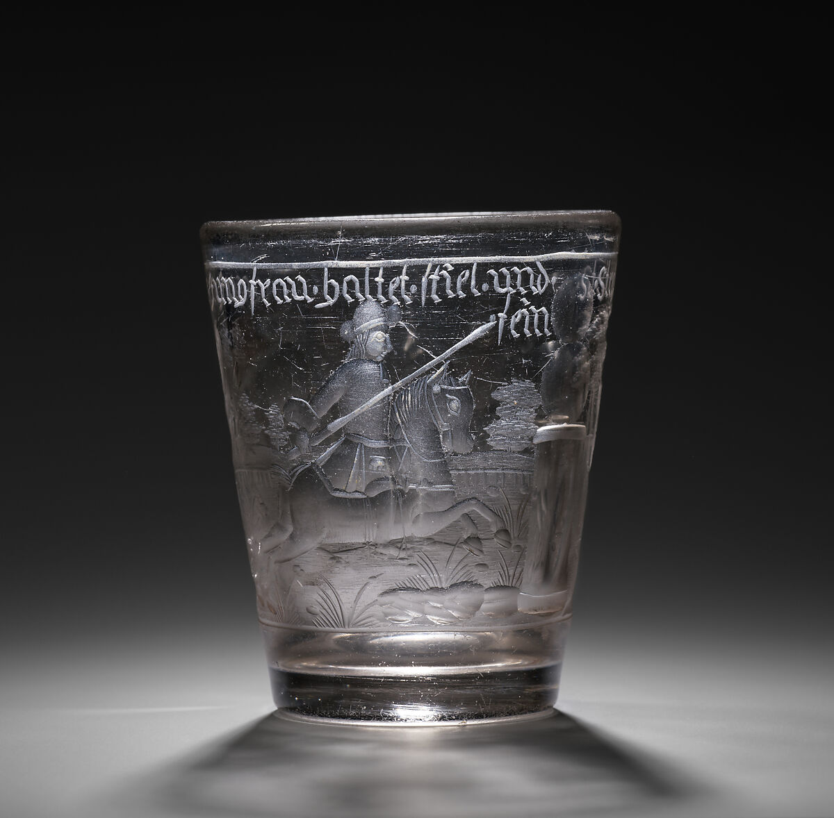 Beaker, Glass, German, probably Silesia
