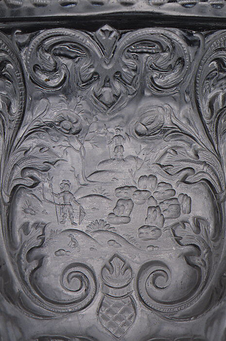 Beaker with cover, Workshop of Friedrich Winter (active 1685–ca. 1710), Glass, German, Silesia (Petersdorf)