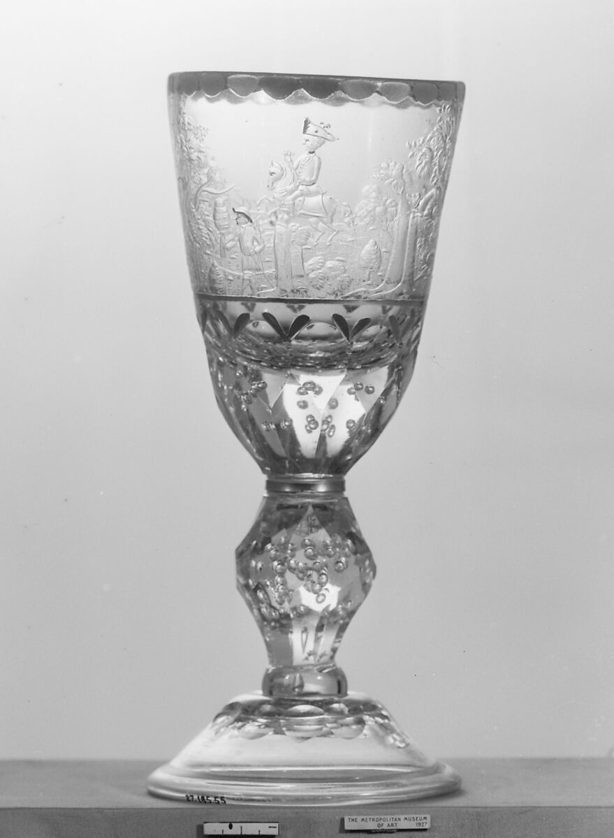 Standing cup, Glass, German, Hesse 
