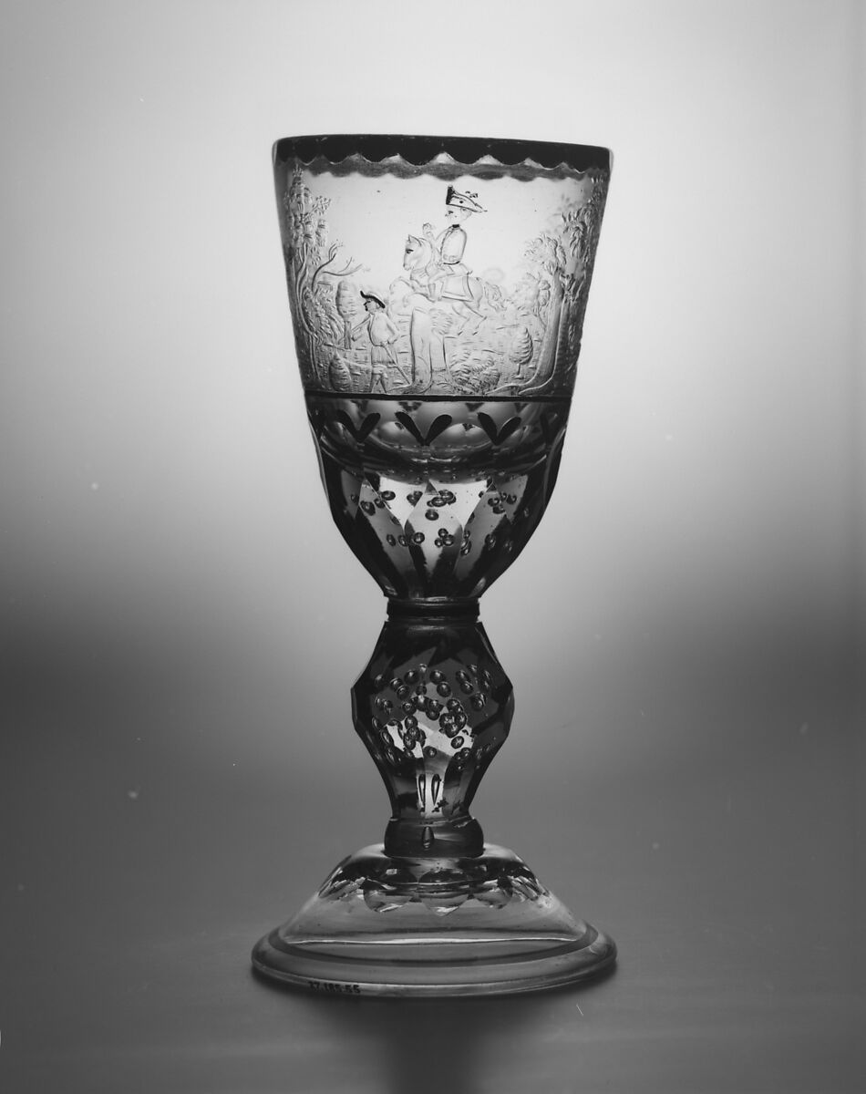 Standing cup, Glass, German, Hesse