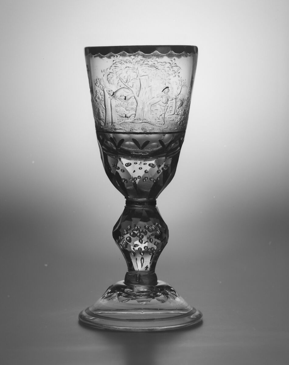 Standing cup, Glass, German, Hesse