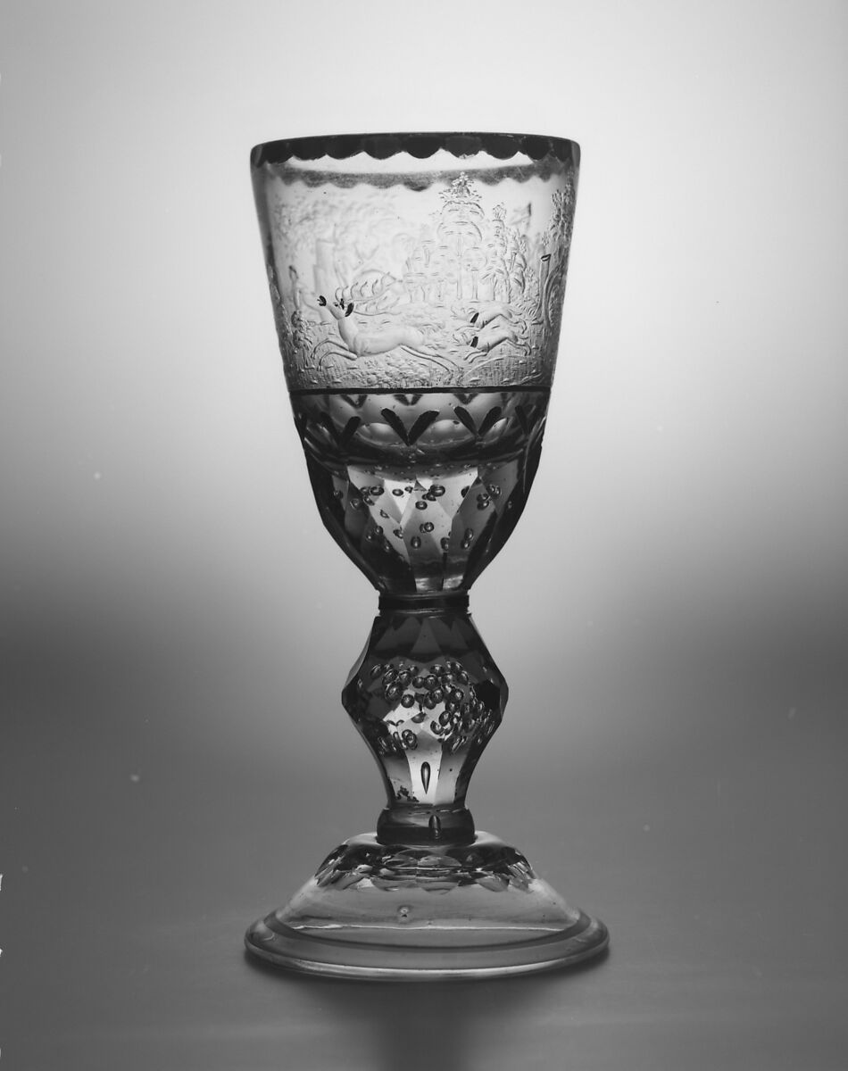 Standing cup, Glass, German, Hesse