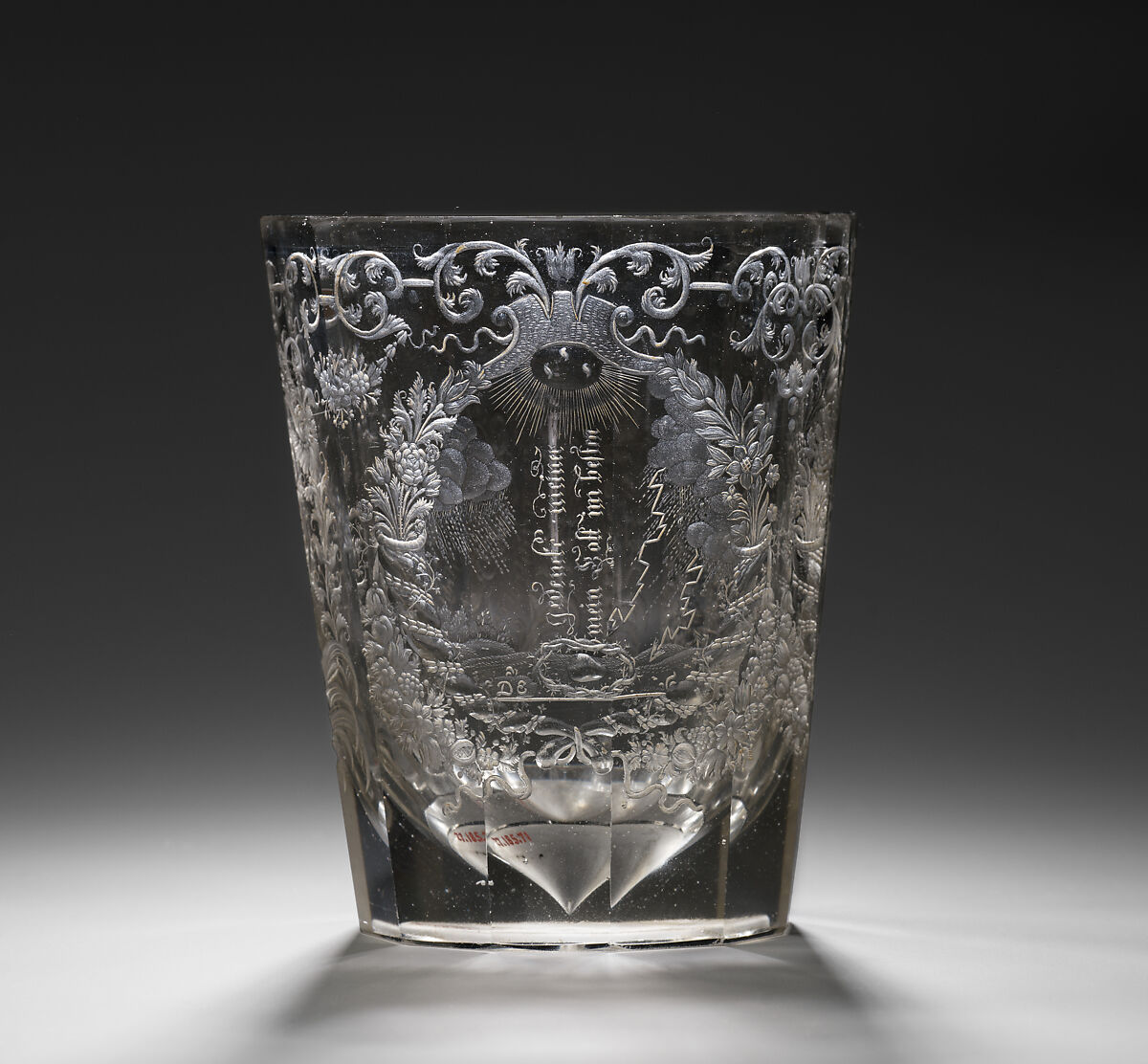 Beaker, Glass, Bohemian, Riesengebirge (Krkonoše)