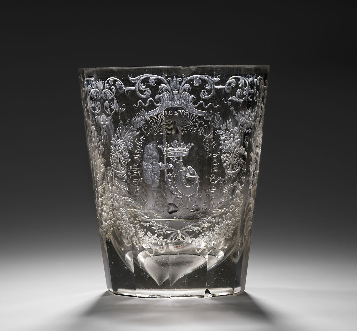 Beaker, Glass, Bohemian, Riesengebirge (Krkonoše)