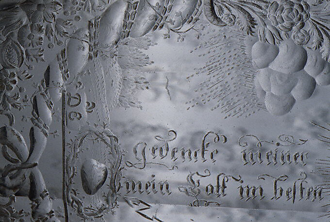 Beaker, Glass, Bohemian, Riesengebirge (Krkonoše)