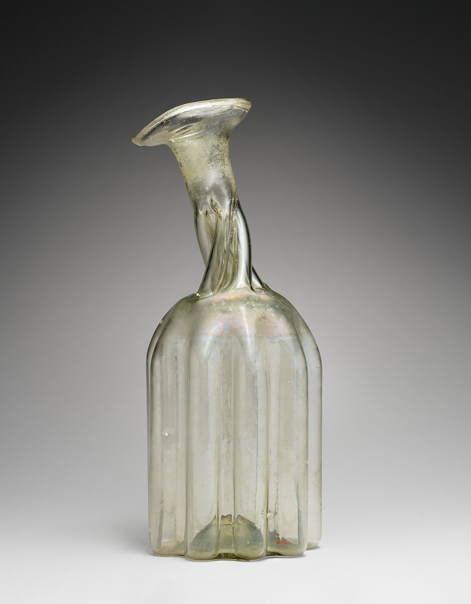 Bottle (Kuttrolf), Glass, German