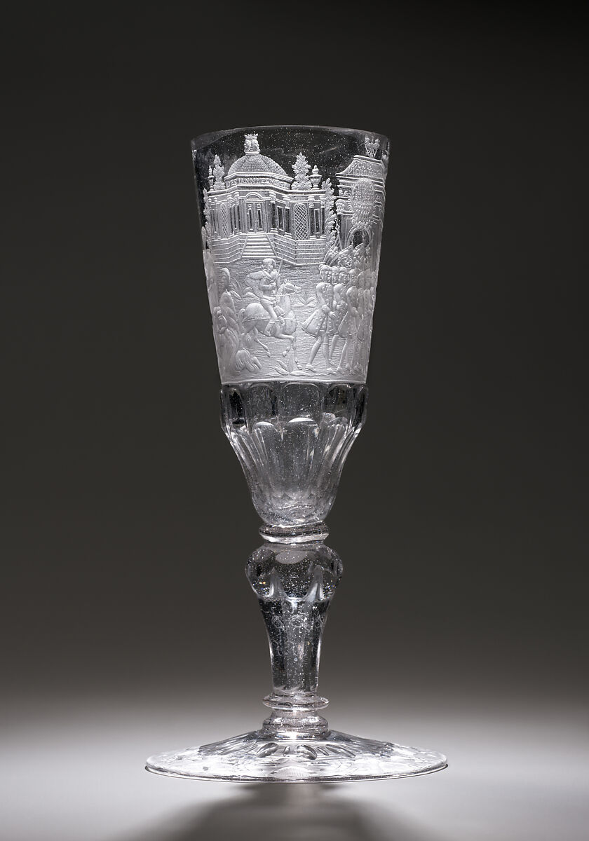 Triumph of Frederick the Great after second Silesian war, Glass, German, Silesia