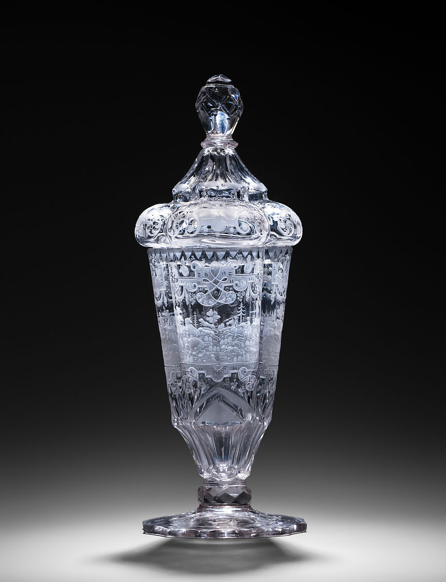 Hunting Scenes, Glass, German, Silesia