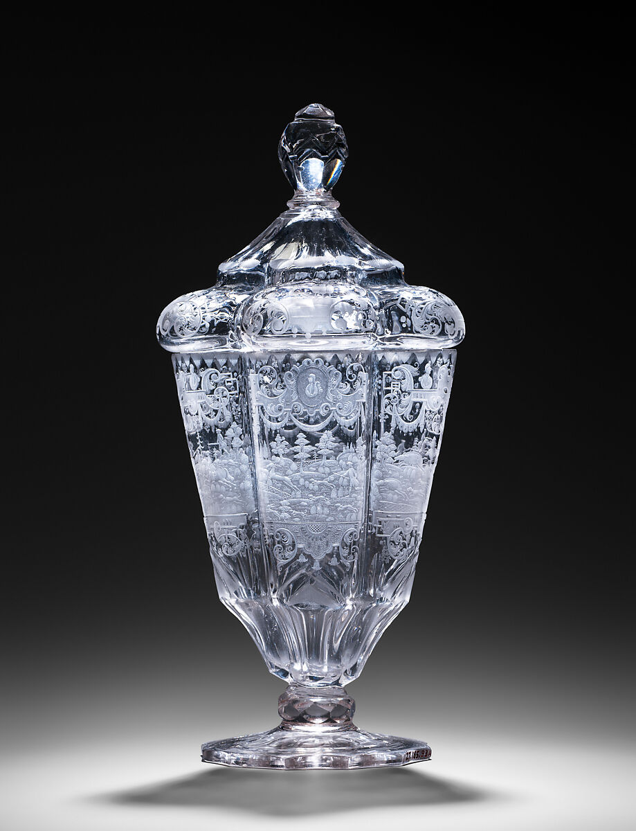 Hunting Scenes, Glass, German, Silesia