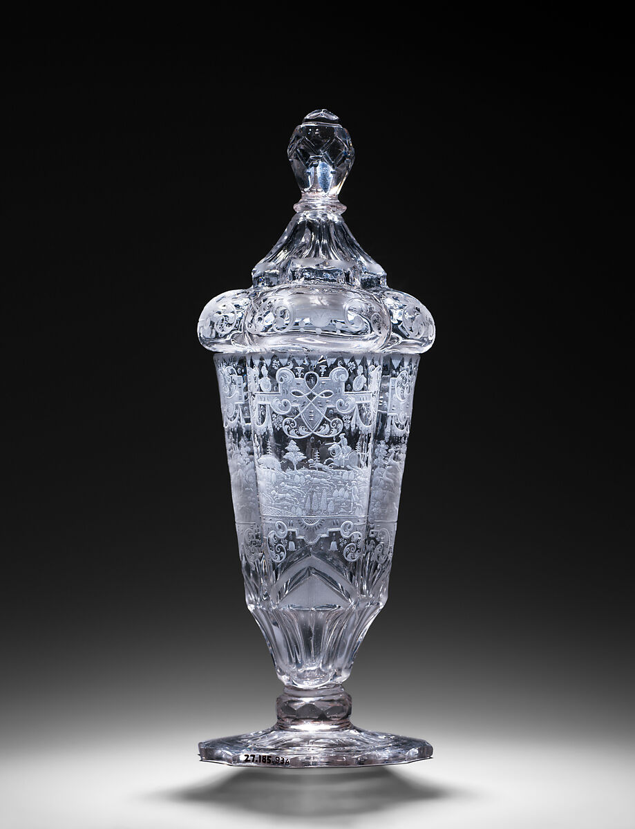 Hunting Scenes, Glass, German, Silesia