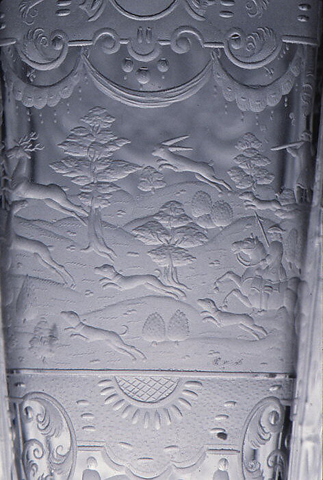 Hunting Scenes, Glass, German, Silesia