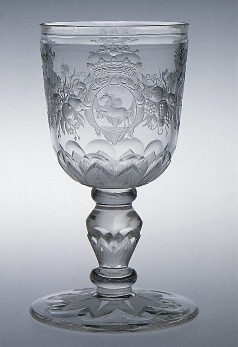 Goblet, Glass, German, Potsdam 