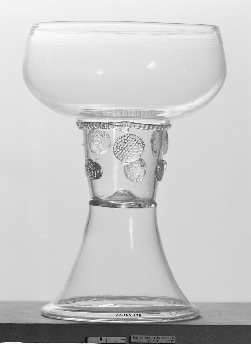 Goblet (Roemer), Glass, Dutch 