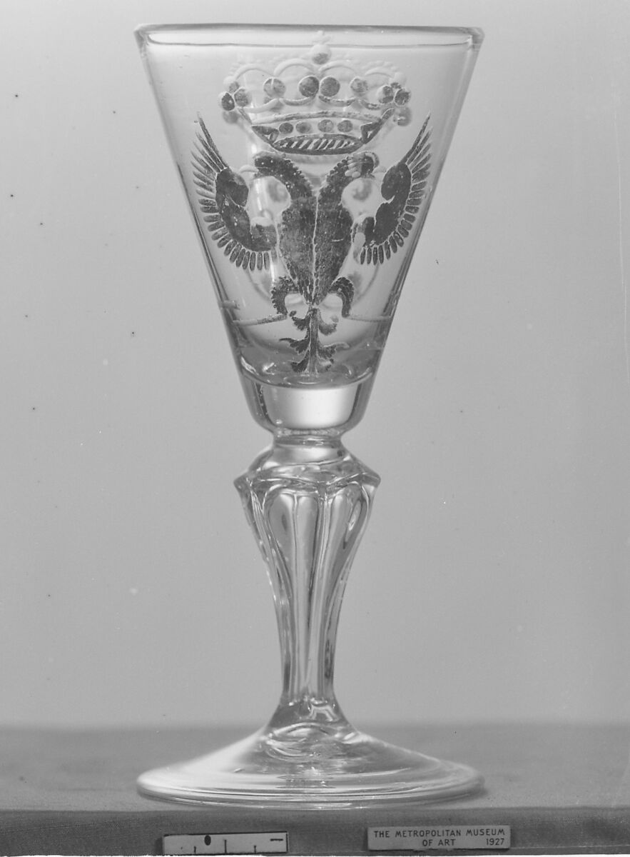 Wineglass, Glass, Central or Southern German 