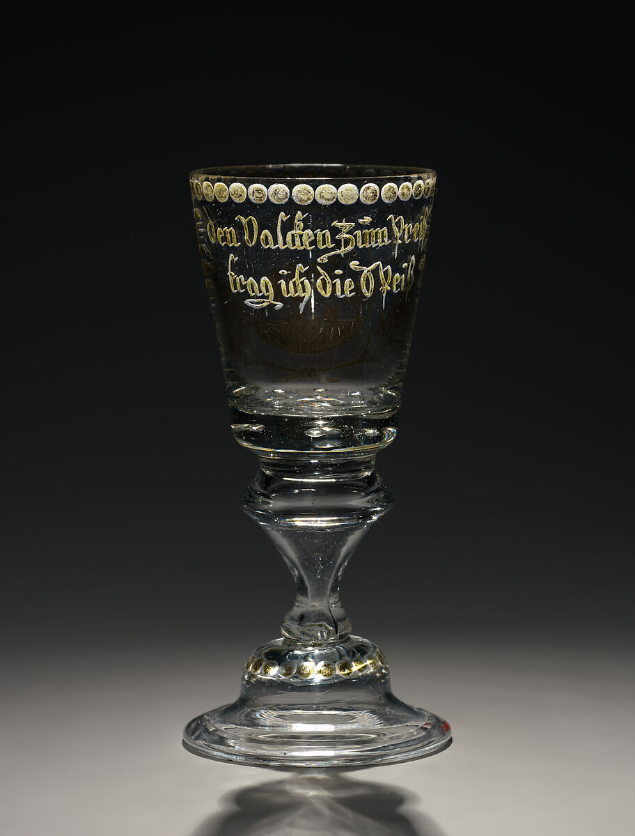 Wineglass, Glass, Central German