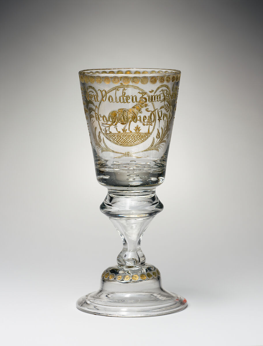 Wineglass, Glass, Central German