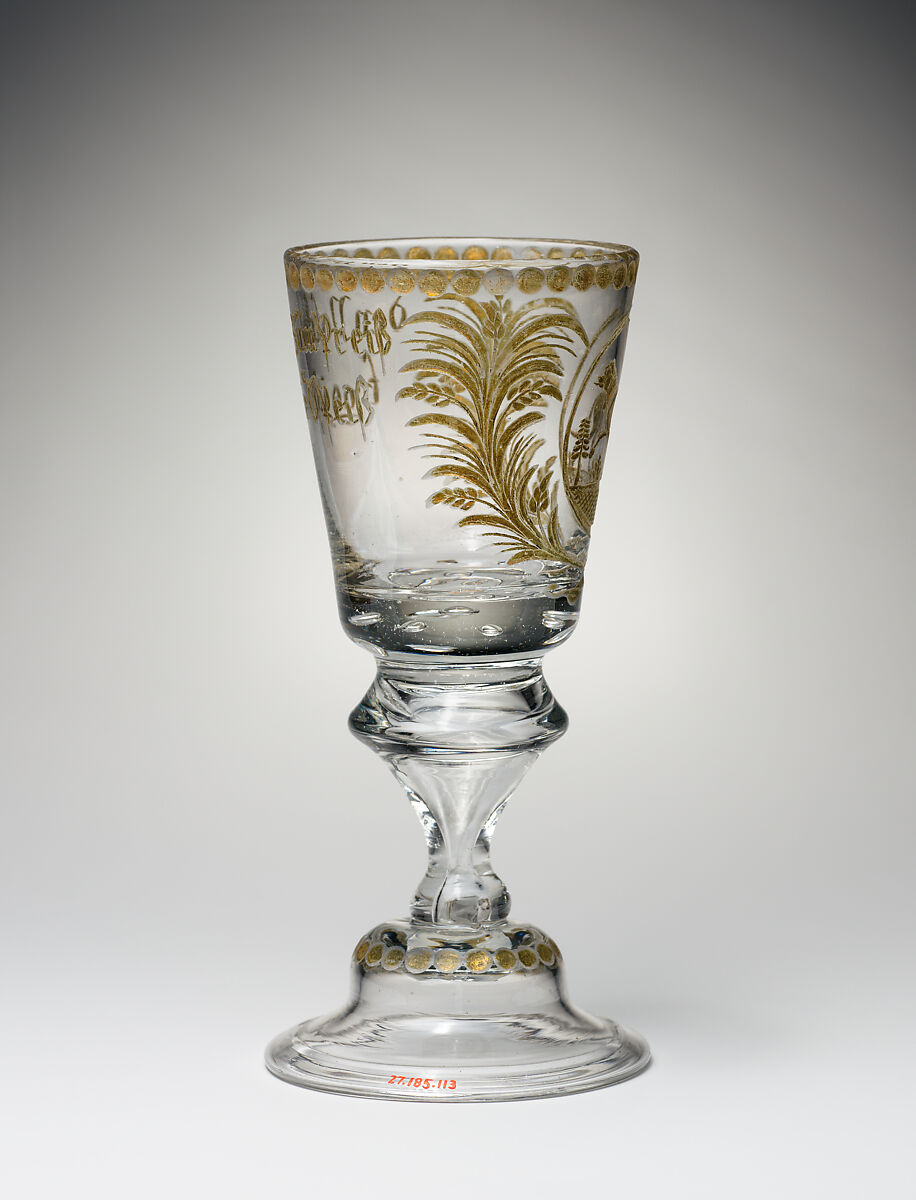 Wineglass, Glass, Central German