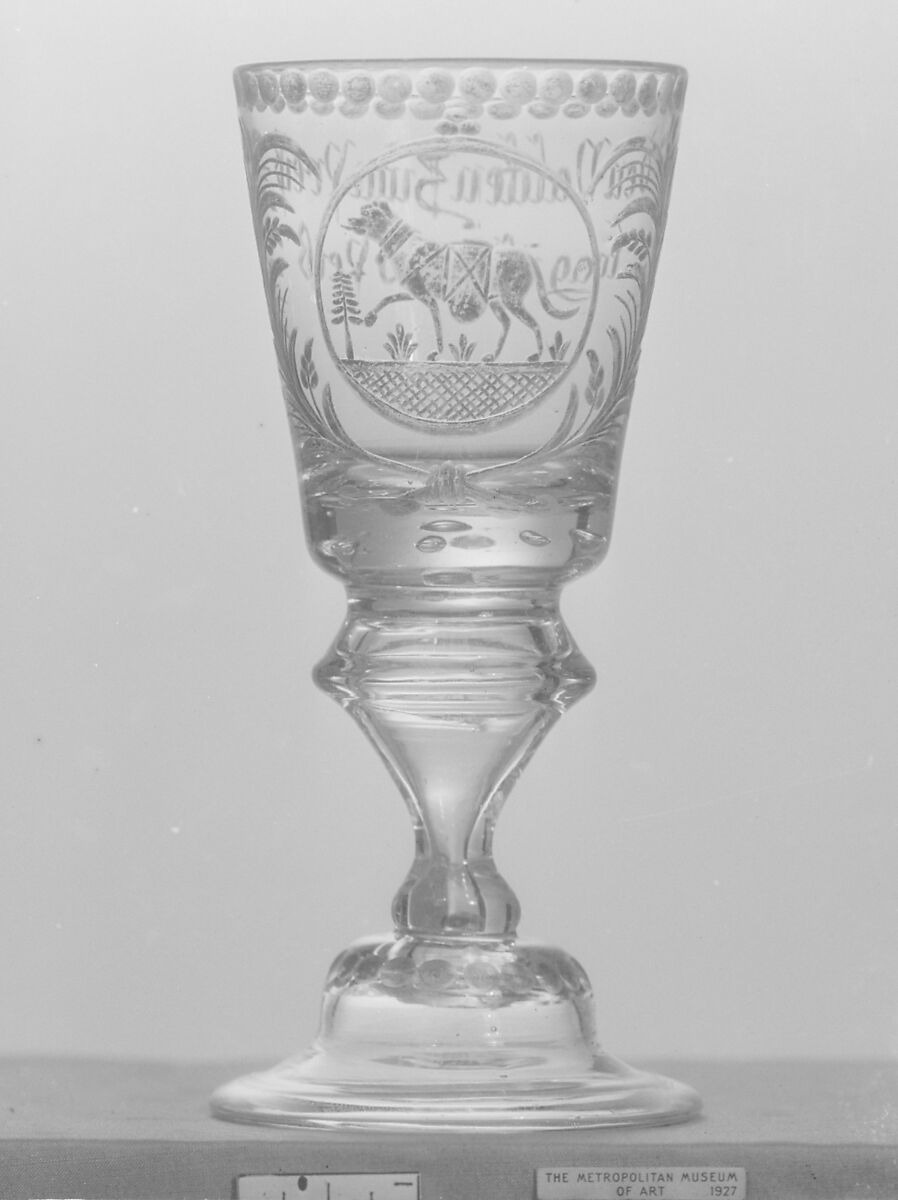 Wineglass, Glass, Central German 
