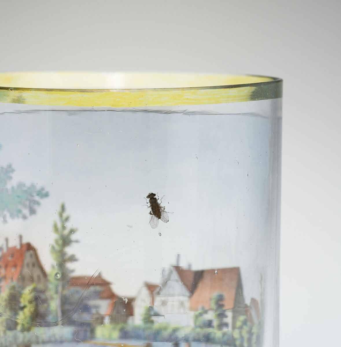 Beaker, August Viertel, Glass, German with possibly Dresden or Austrian, Vienna decoration