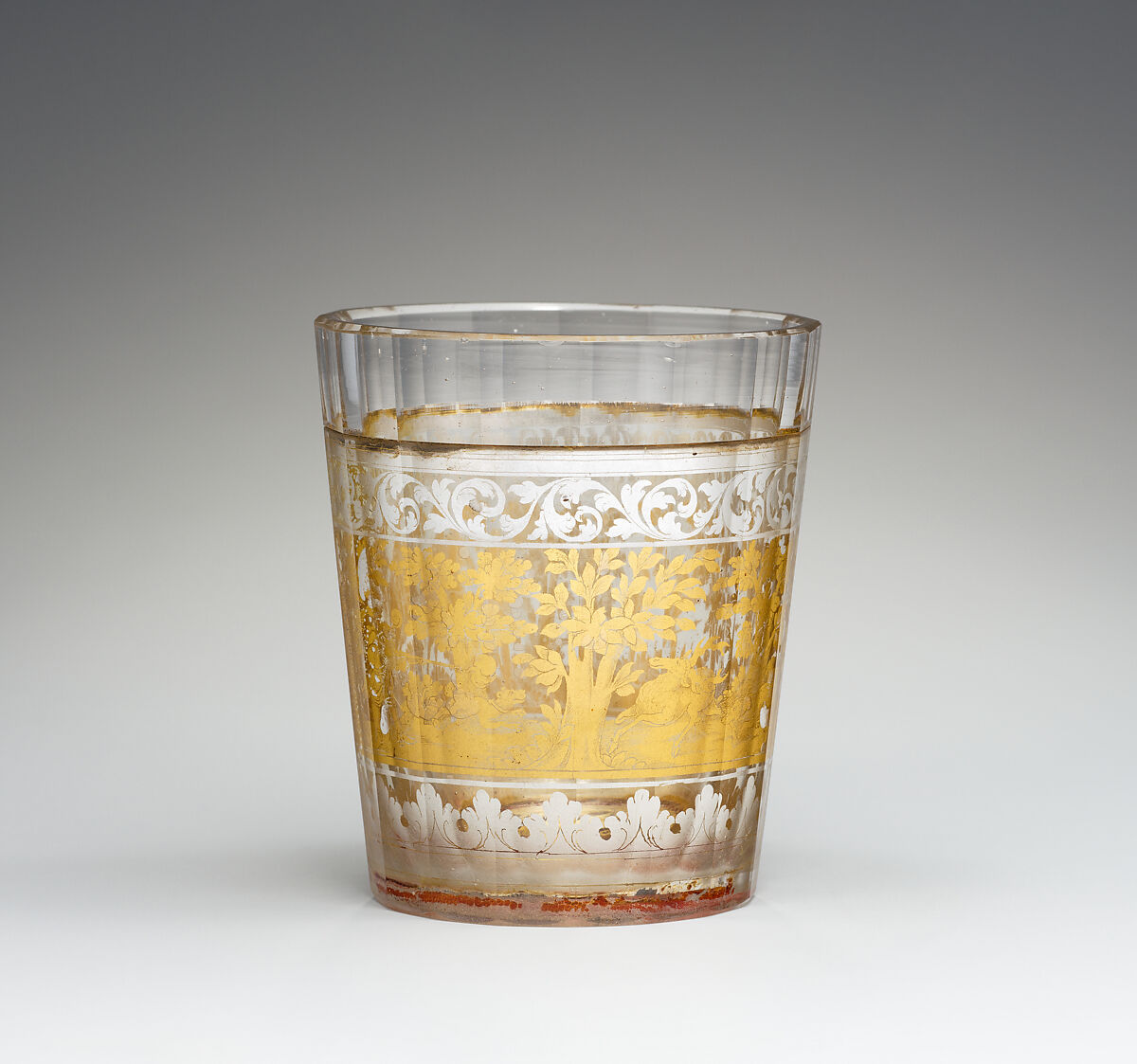 Beaker, Zwischengold glass, Bohemian