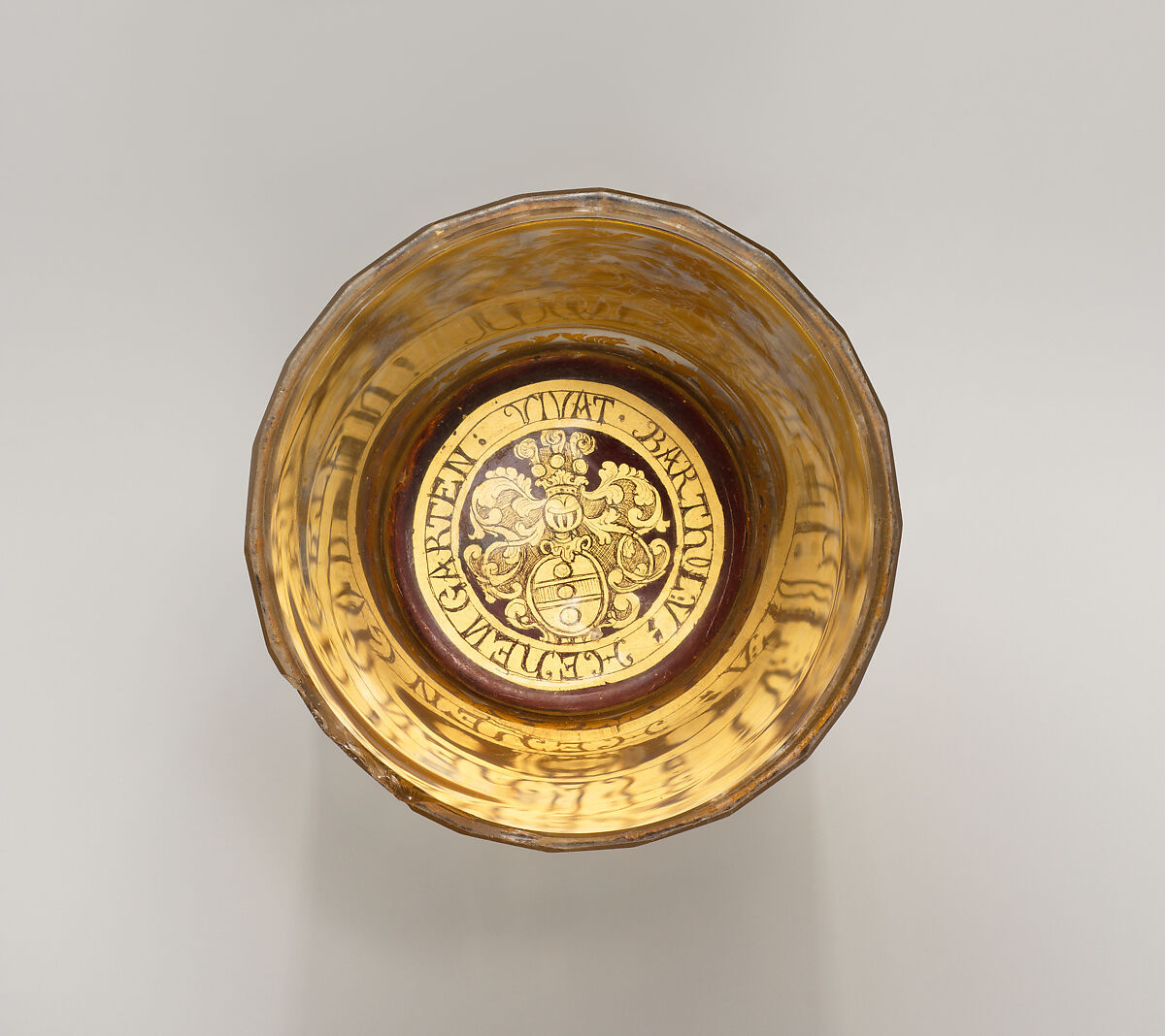 Beaker, Zwischengold glass, Bohemian
