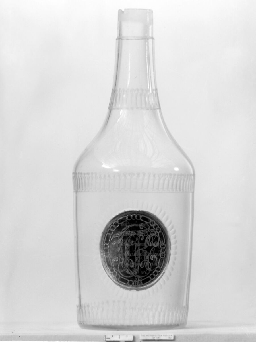 Bottle, Johann Joseph Mildner (Austrian, 1764–1808), Glass, Austrian, Gutenbrunn 
