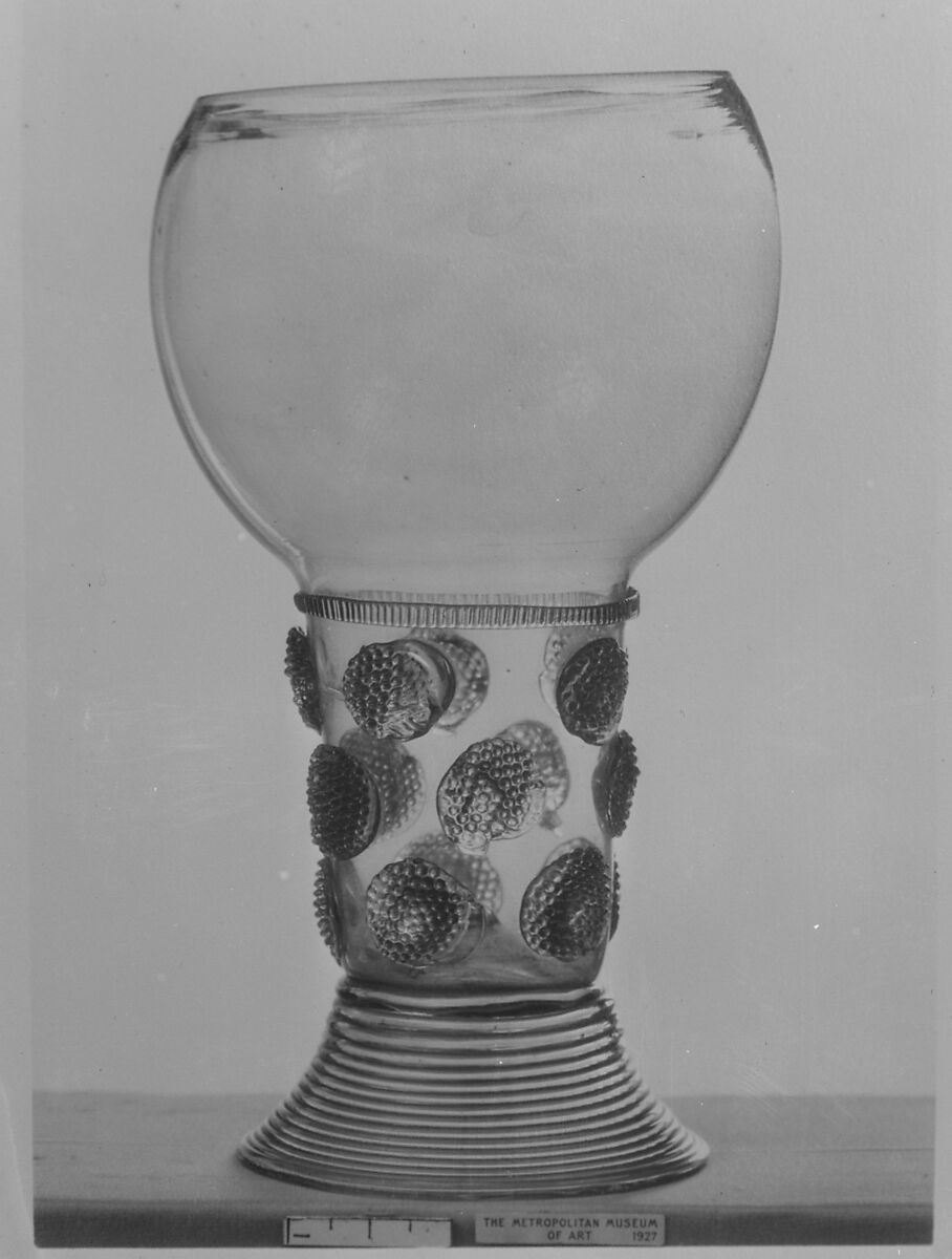 Goblet (Roemer), Glass, German 