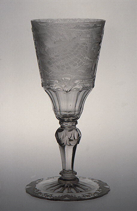 Standing cup, Glass, German, Silesia 
