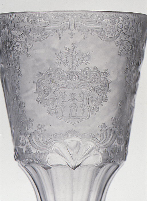 Standing cup, Glass, German, Silesia