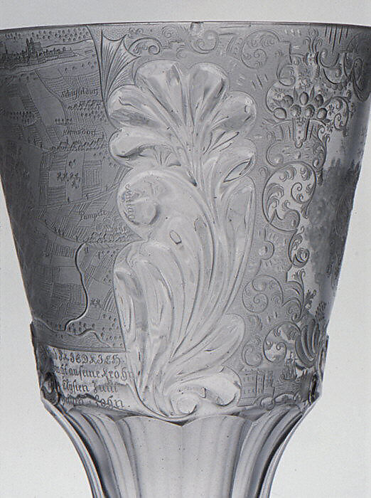 Standing cup, Glass, German, Silesia