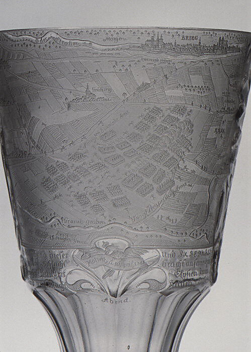 Standing cup, Glass, German, Silesia