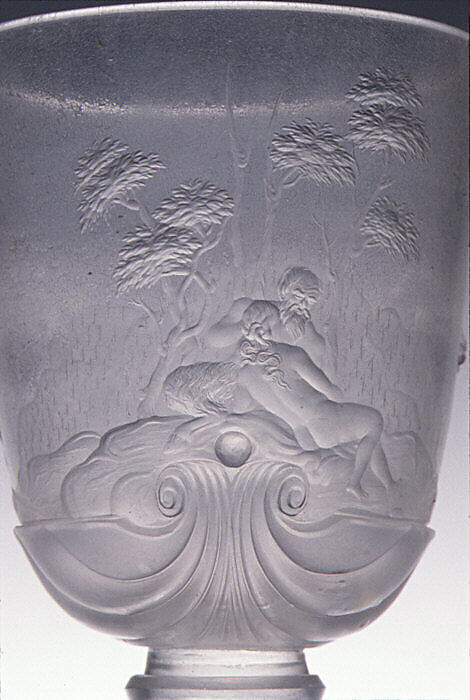 Standing cup with cover, Franz Gundelach (German, working ca. 1694–1716), Glass, German, Cassel