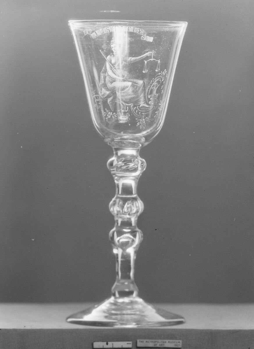 Wineglass, William Fortuyn (working 1757–70), Glass, Dutch 