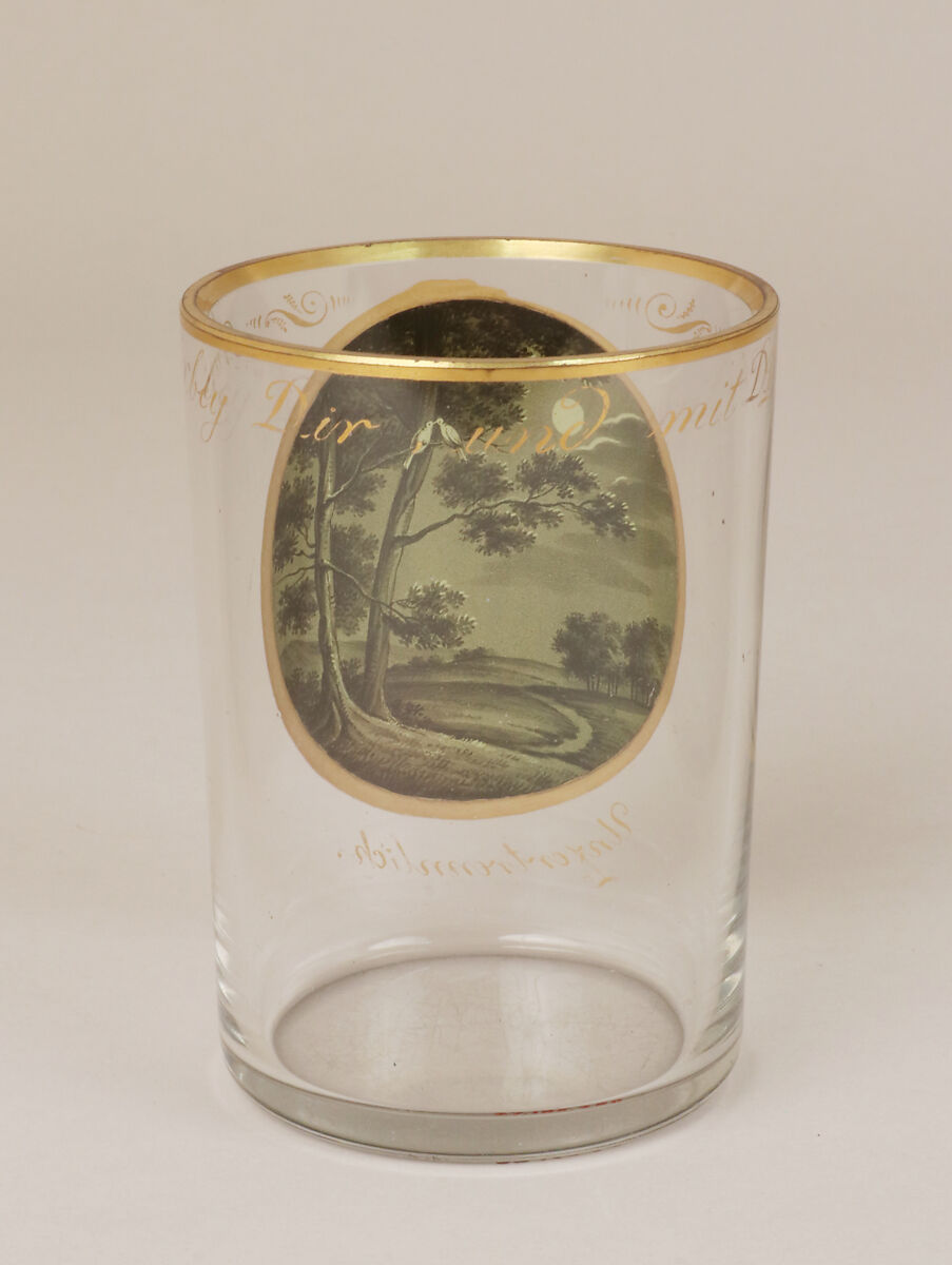Beaker, Anton Kothgasser (Austrian, 1769–1851), Glass, Austrian, Vienna