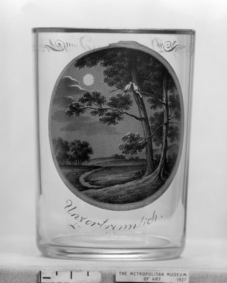 Beaker, Anton Kothgasser (Austrian, 1769–1851), Glass, Austrian, Vienna 