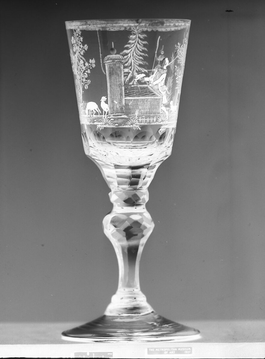 Standing cup, Glass, German, possibly Saxony 
