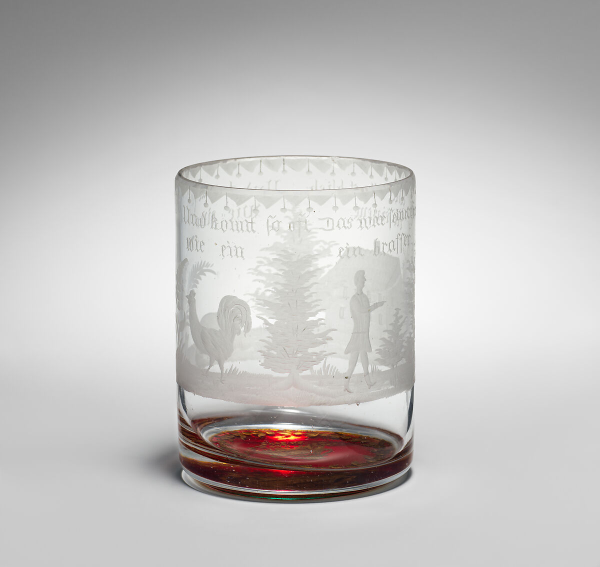 Beaker, Glass, Bohemian