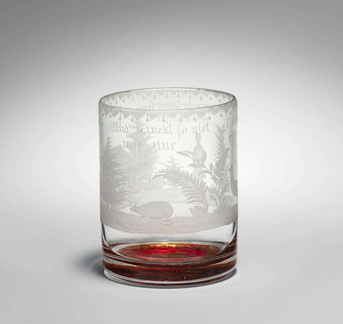 Beaker, Glass, Bohemian