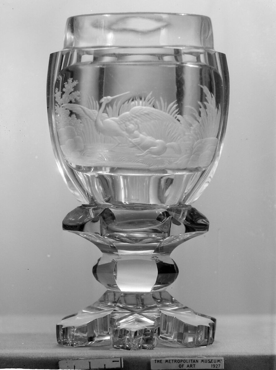 Goblet, Glass, Bohemian 