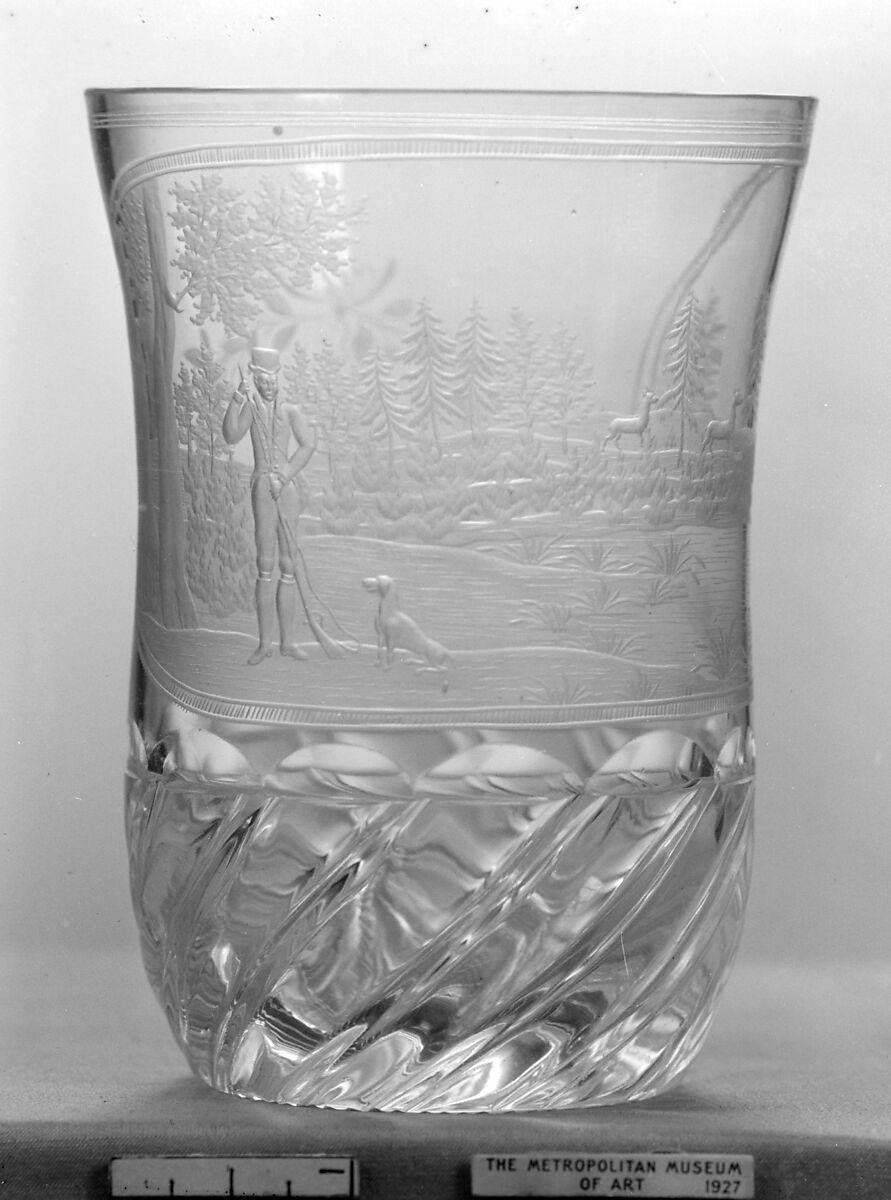 Beaker, Glass, Bohemian 