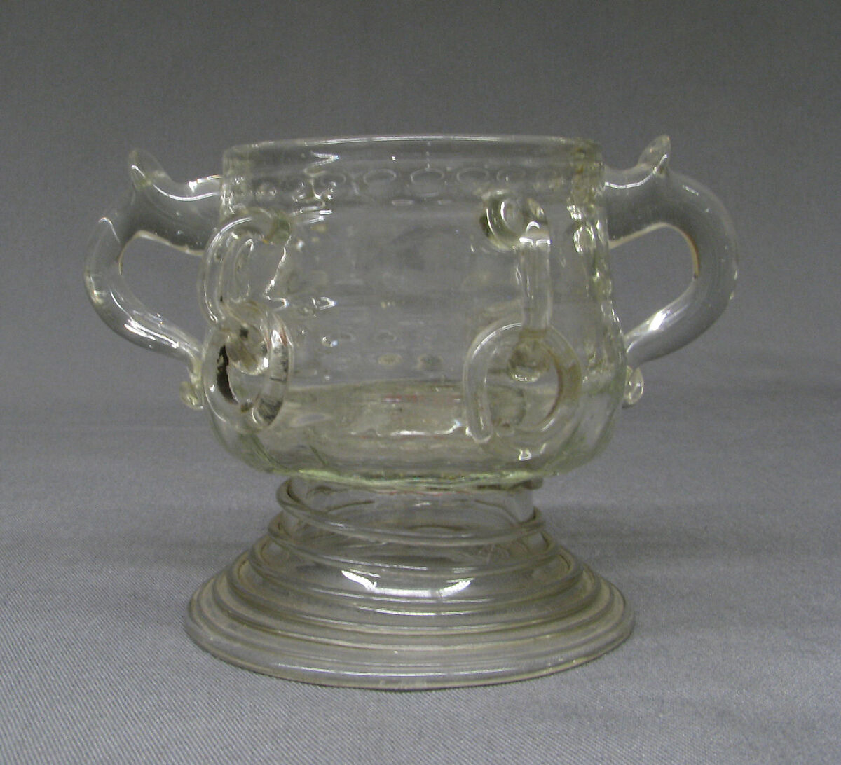 Bowl with cover, Glass, German