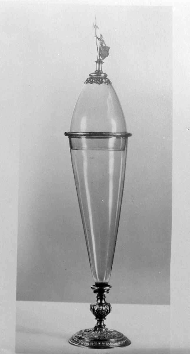 Standing cup with cover, Glass, Southern German 