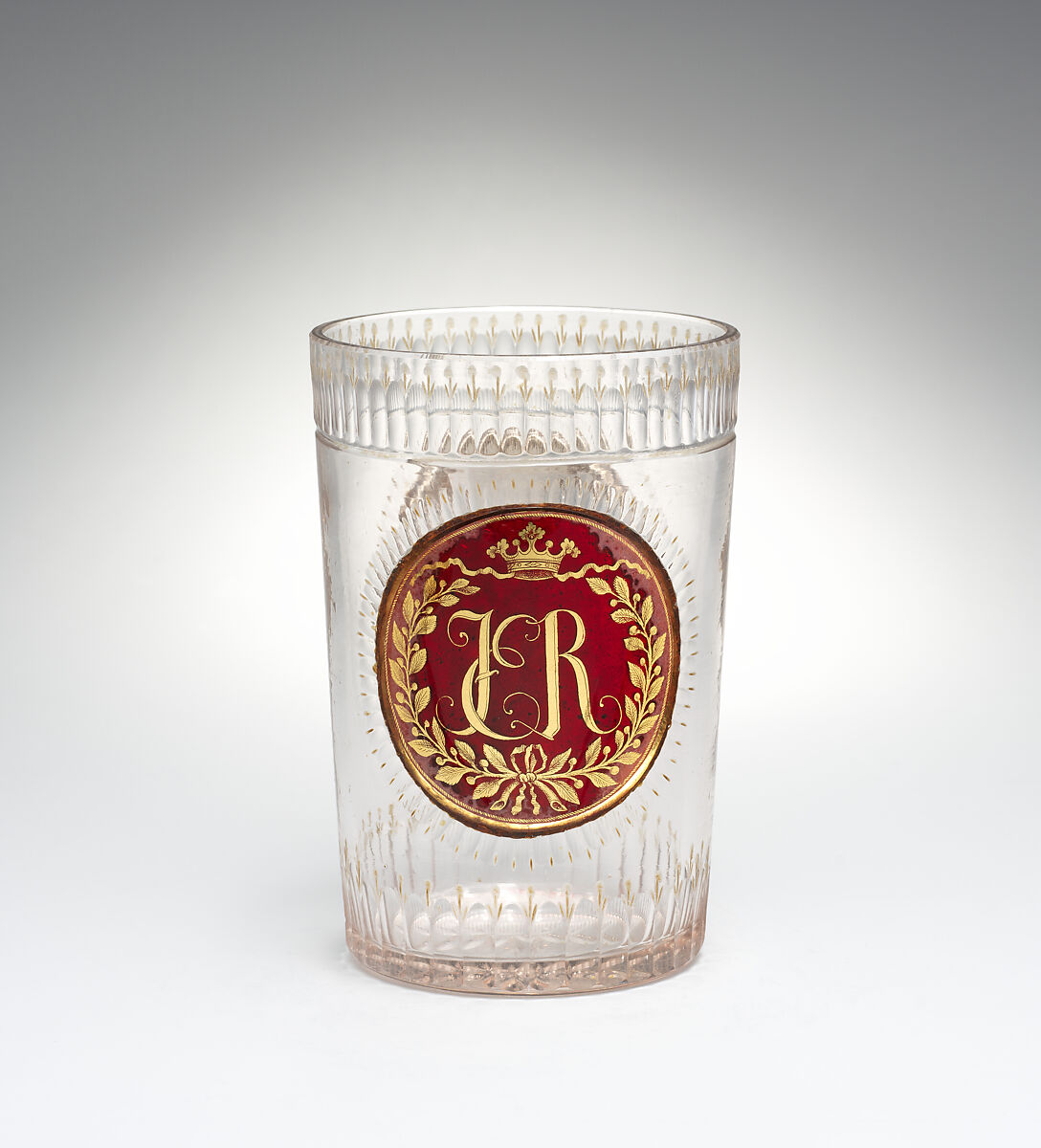 Beaker, Johann Joseph Mildner (Austrian, 1764–1808), Glass, Austrian, Gutenbrunn