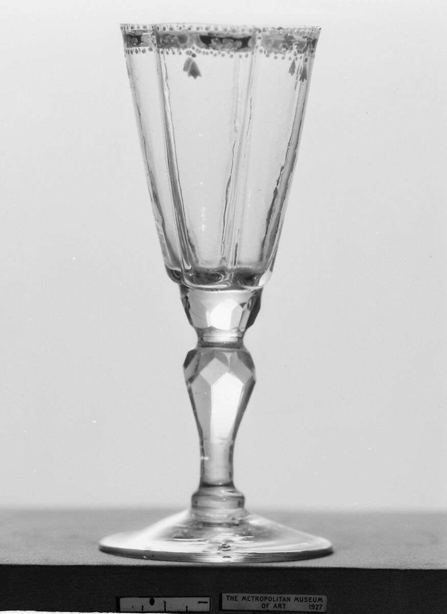 Wineglass, Glass, German, Silesia or Bohemian 