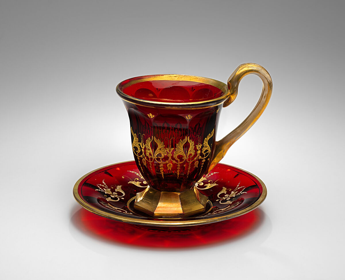 Cup, Glass, probably Russian