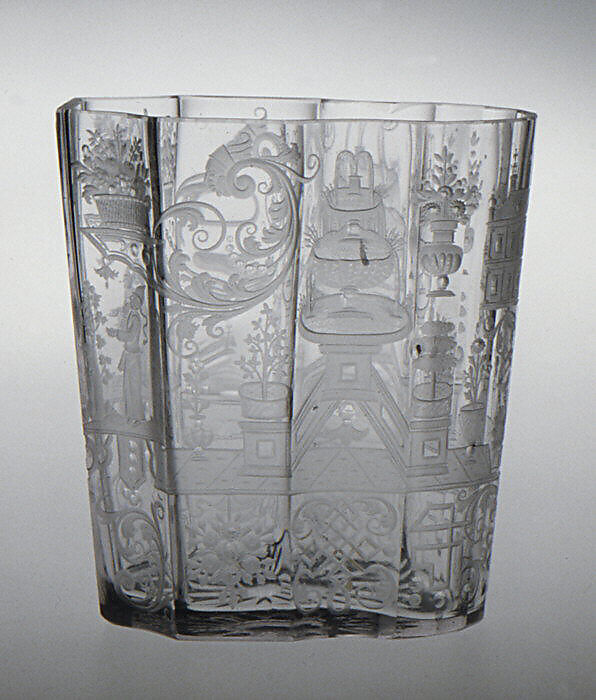 Beaker, Glass, Bohemian, Riesengebirge (Krkonoše)